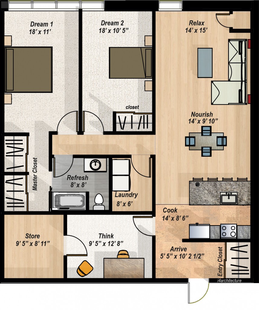 2 Bedroom Den Condo Layout The Hillcrest Condos